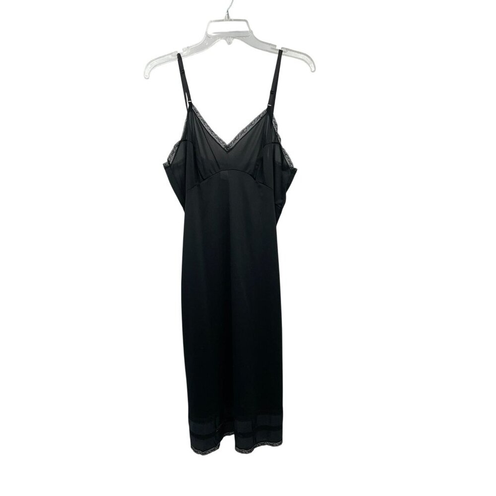 Vintage Adonna Full Slip Womans 40 Used Black